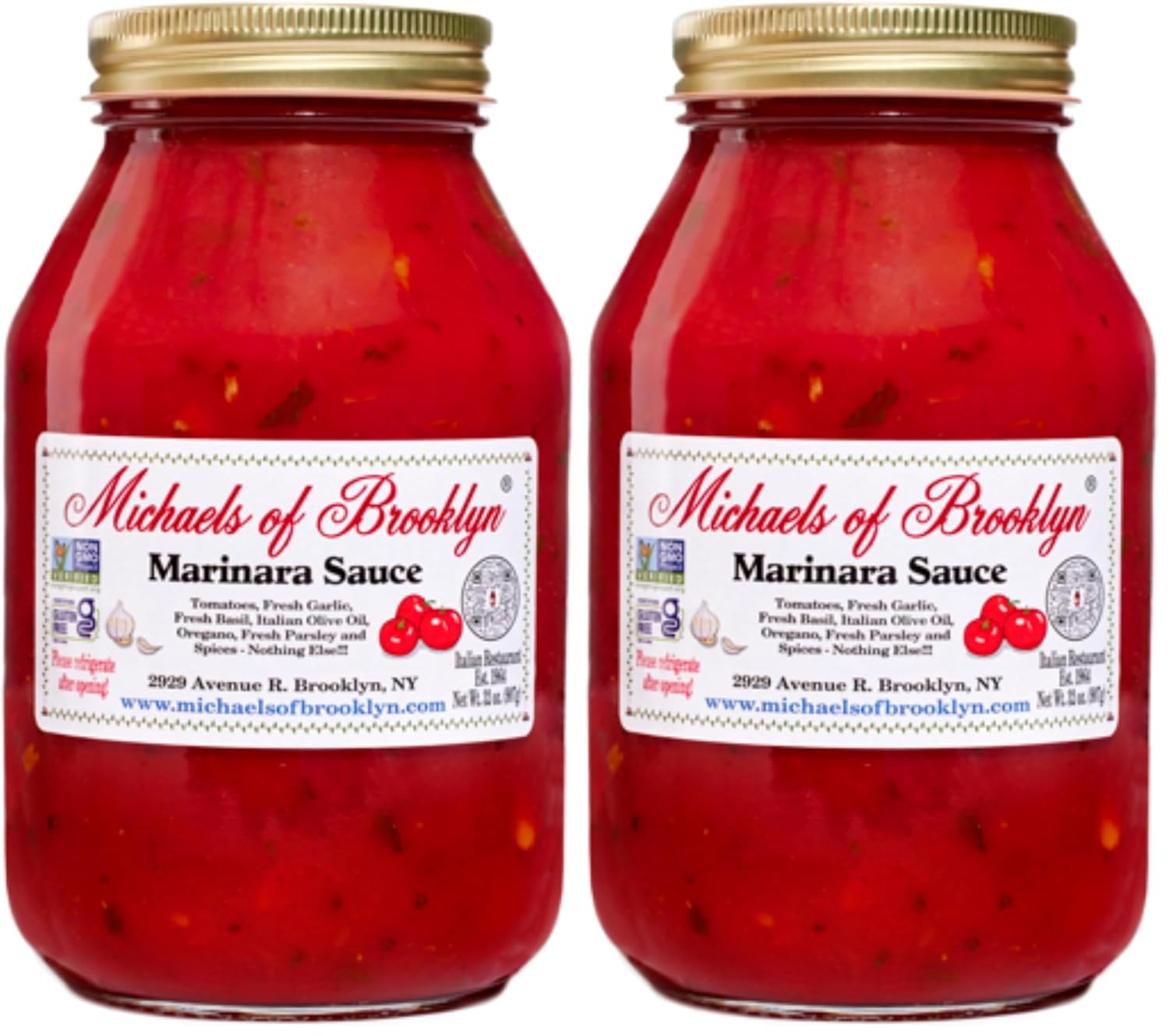 Michael's of Brooklyn Marinara Sauce, 32 oz (Pack of 2)