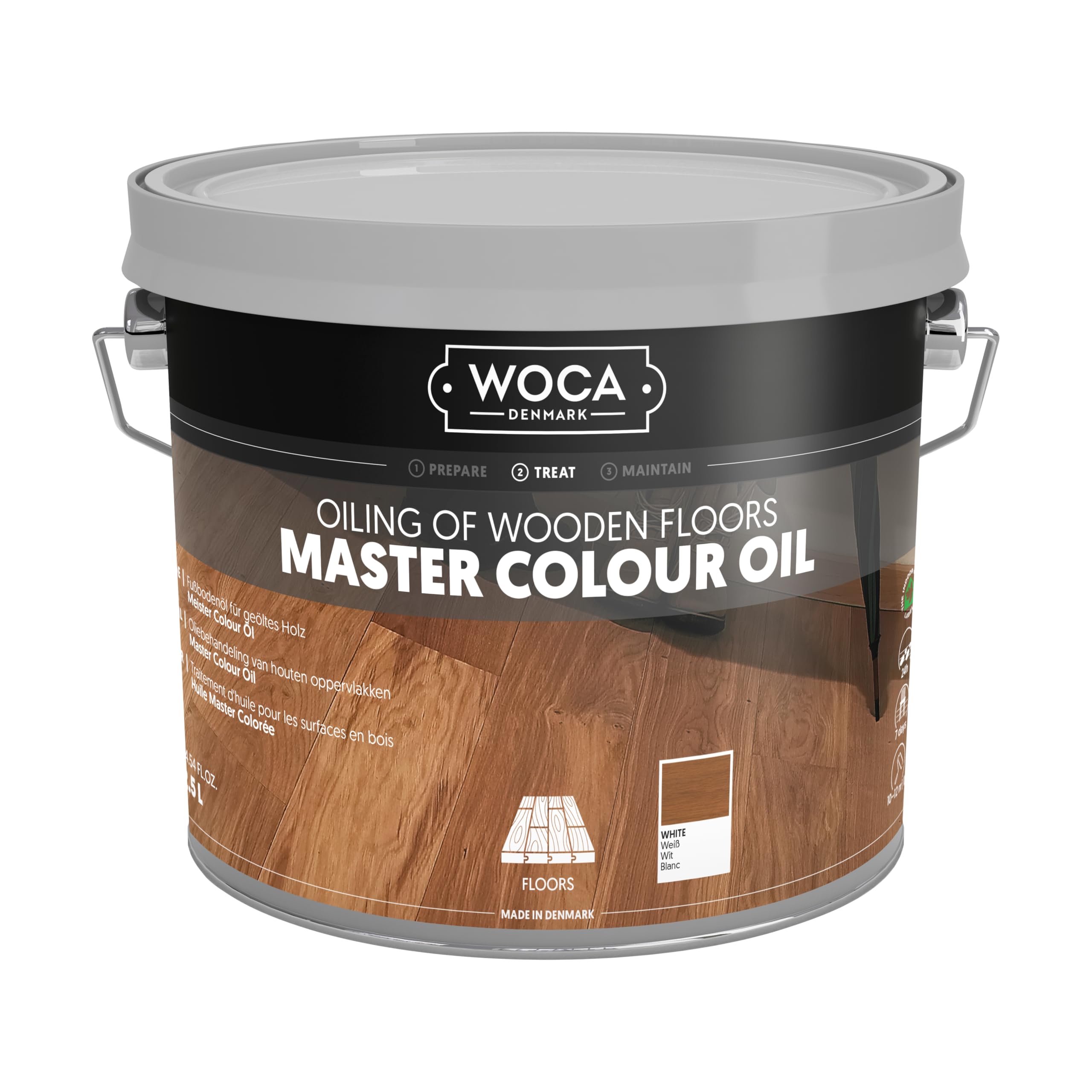 Woca Meister bodenöl 2,5 l), color blanco