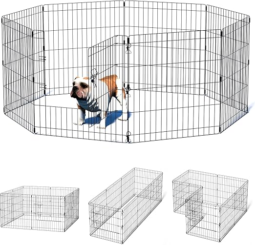 Artmeer Dog Exercise Pen Pet Playpens for Dogs Puppy