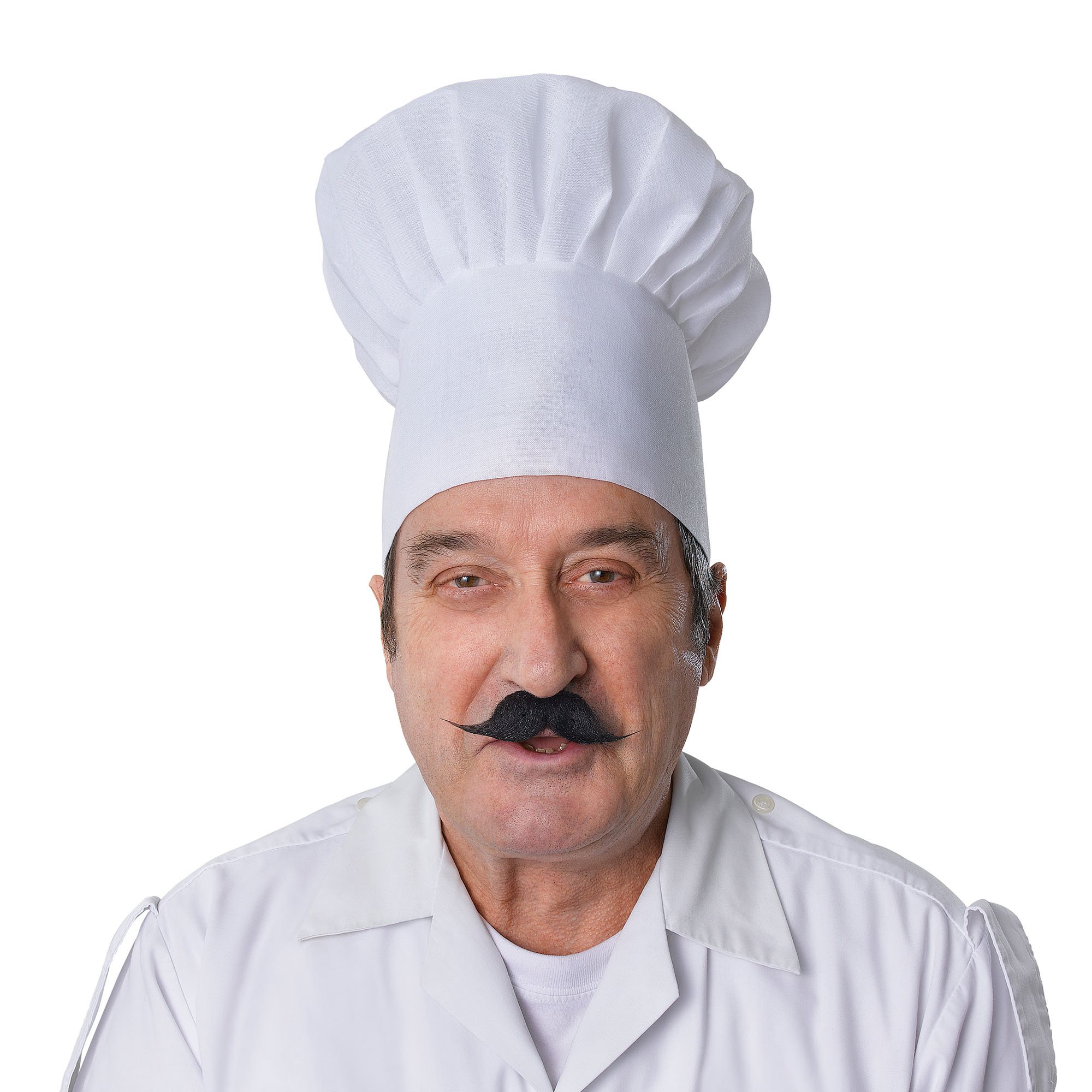 White Chef Hat for Adult - 1 Pc, Classic Chef Accessory, Perfect for Theme Parties, School Dress-Up Events & More Halloween Halloween