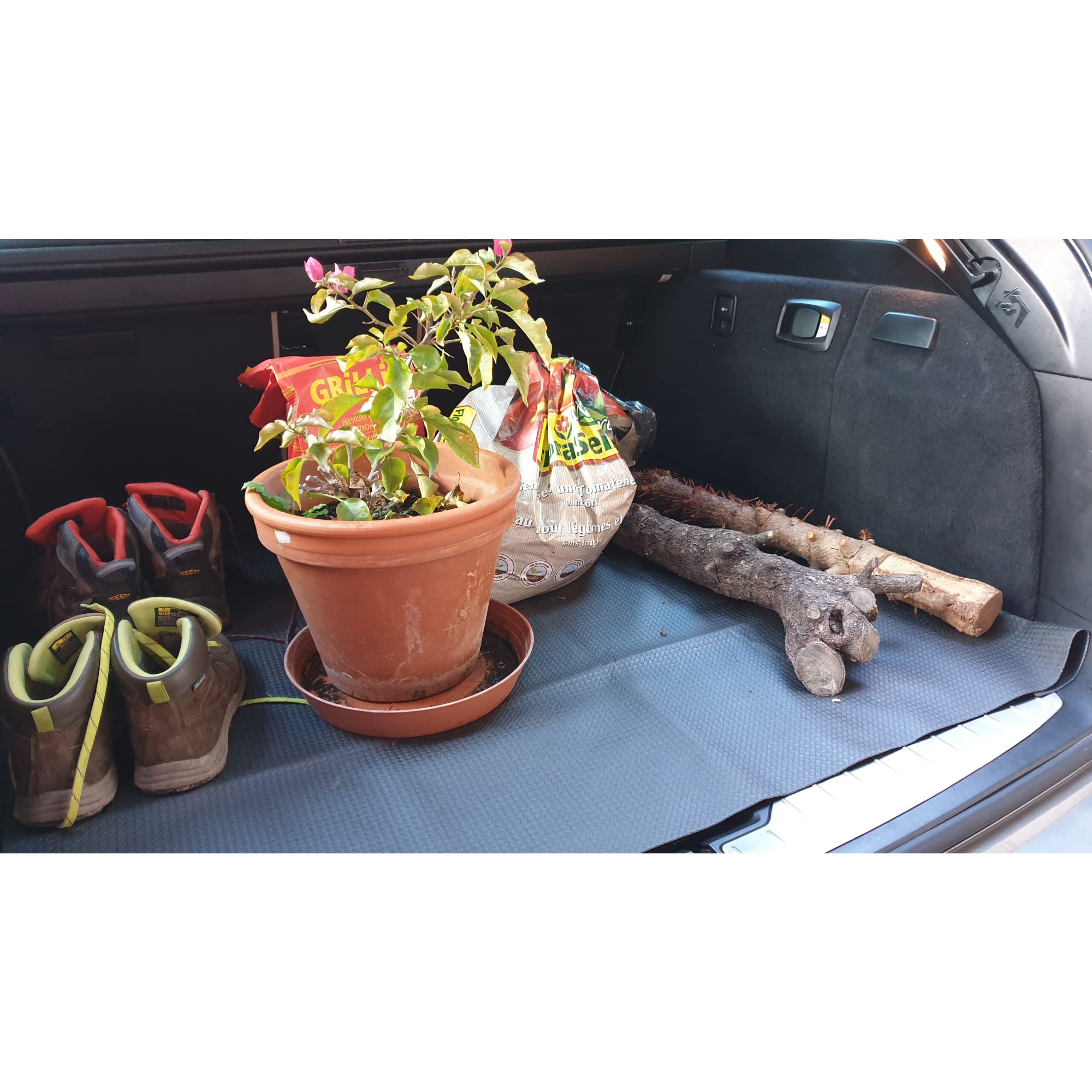 Cartrend 60231 mata do bagażnika i mata zatrzymująca brud, wymiary 100 x 120 cm