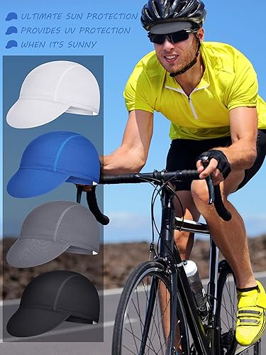 Miniatura 6 de 4 gorras de ciclismo unisex para verano, transpirables, absorben el sudor, para mujeres y hombres, para correr, deportes al aire libre