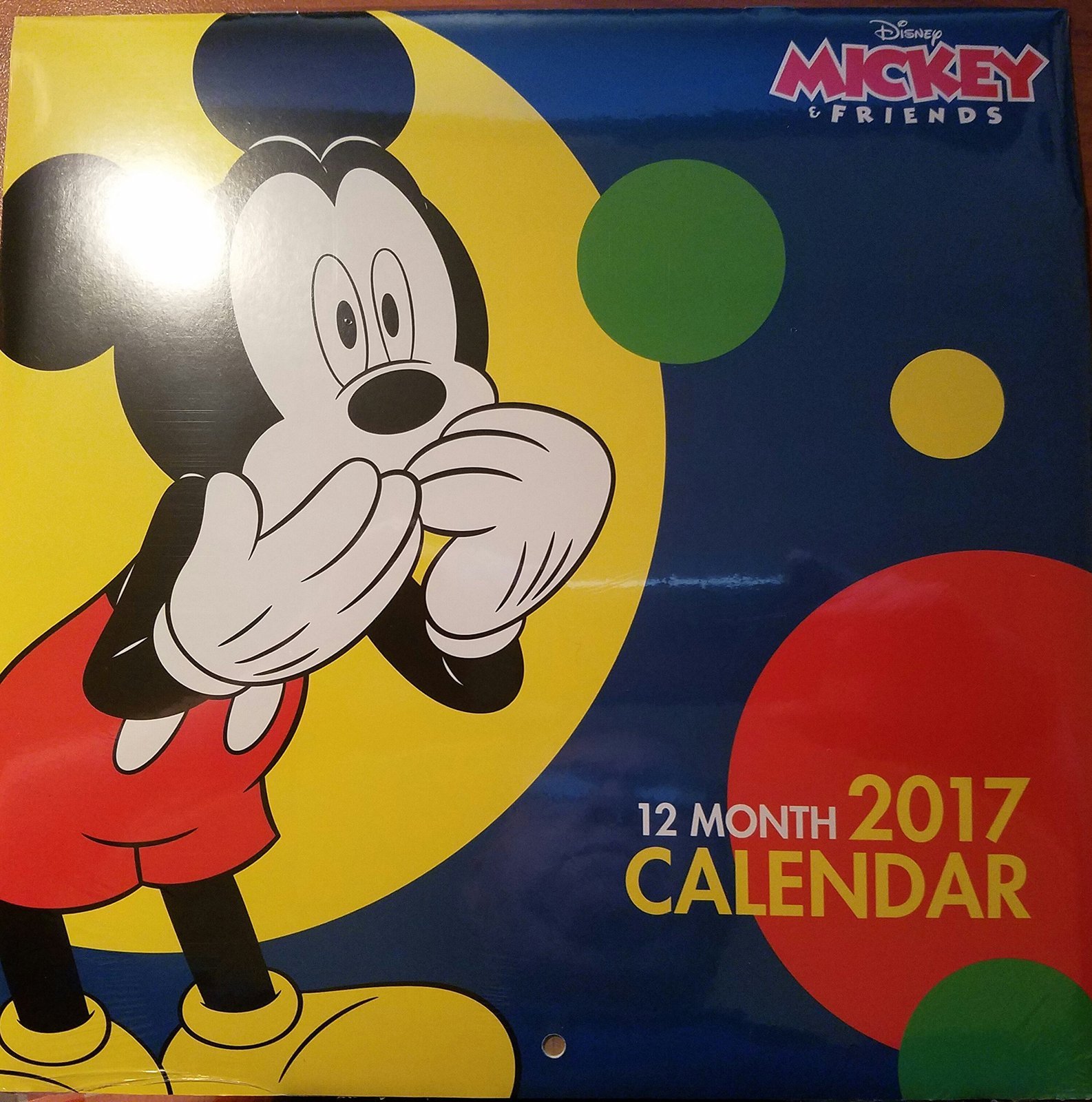 2017 Licenced Character 12 Month Wall Calendar (Mickey Mouse)