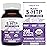 Organic 5-HTP - 200 mg | 99% 5HTP Concentration, Plus Cofactor Vitamin B6 & Lions Mane | Water Extracted from Organic Griffonia Seeds | Supports Mood, Cognition & Sleep (60 Capsules | 30 Servings)