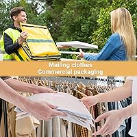 Vista 3 de Bolsas para camisetas, 100 bolsas de embalaje con cremallera esmerilada de 9 x 12 pulgadas para ropa, bolsas resellables de plástico de polietileno