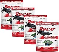 Vista 1 de Tomcat Mouse Killer(e) resistente a niños, estación recargable con tapa transparente para fácil monitoreo del cebo, 4 paquetes cada uno con 1