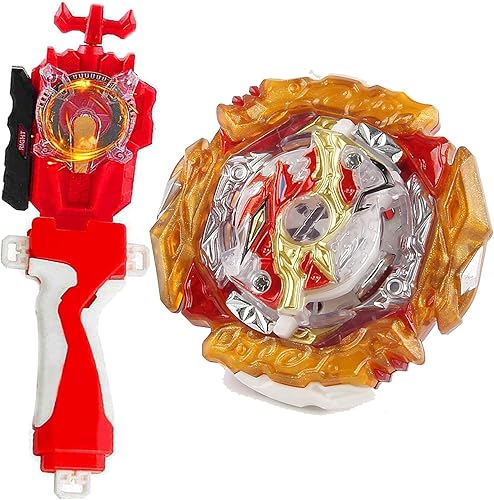 Vista 12 de Juego de juguetes de hoja, juguetes de batalla, lanzador chispeante, agarre Bey Battling Top DB B-199 Booster Gatling Dragon. Kr.Cm'-10 lanzador