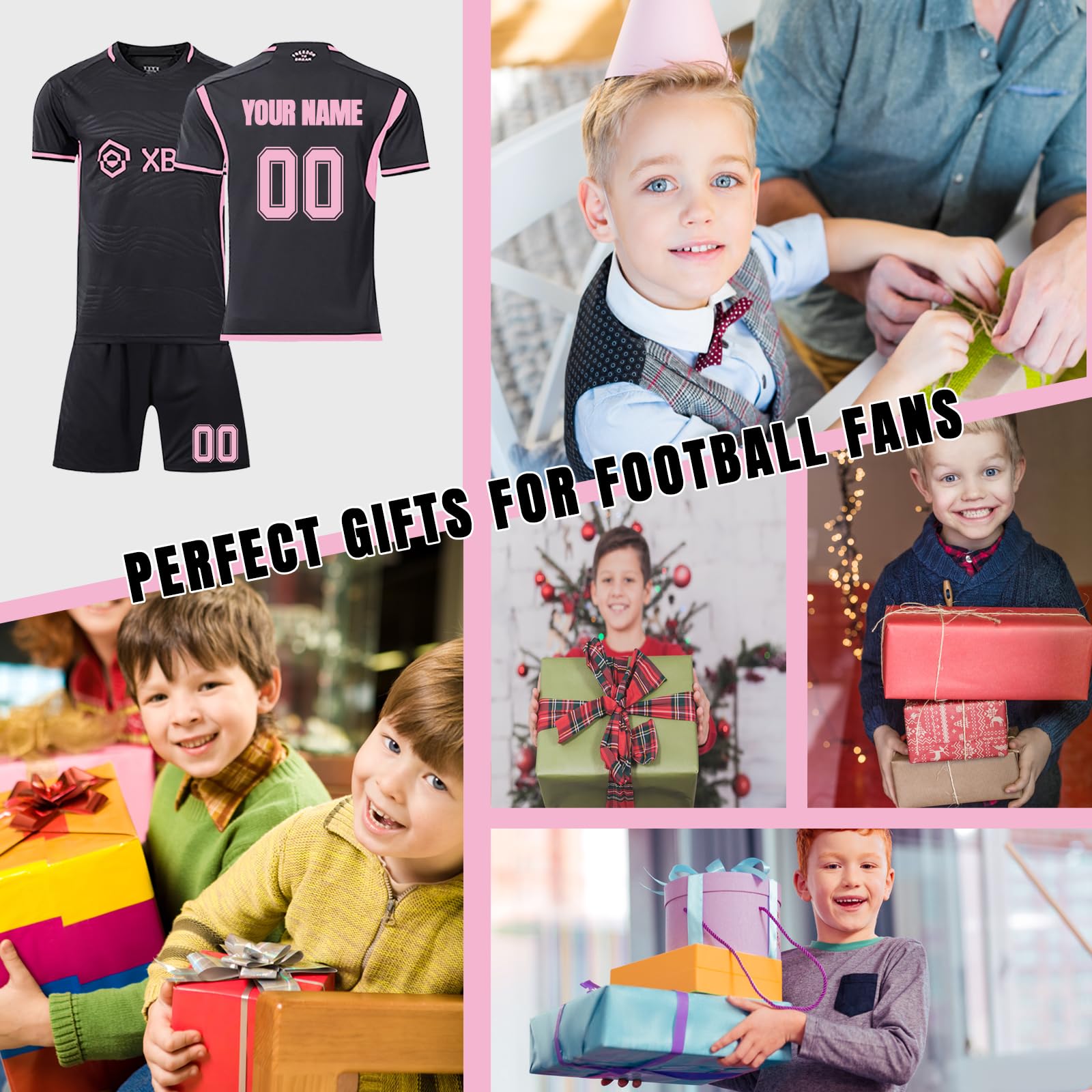 Maillot de Foot Personnalisé avec Nom et Numéro - Ensemble et Tenue pour Enfant et Adulte