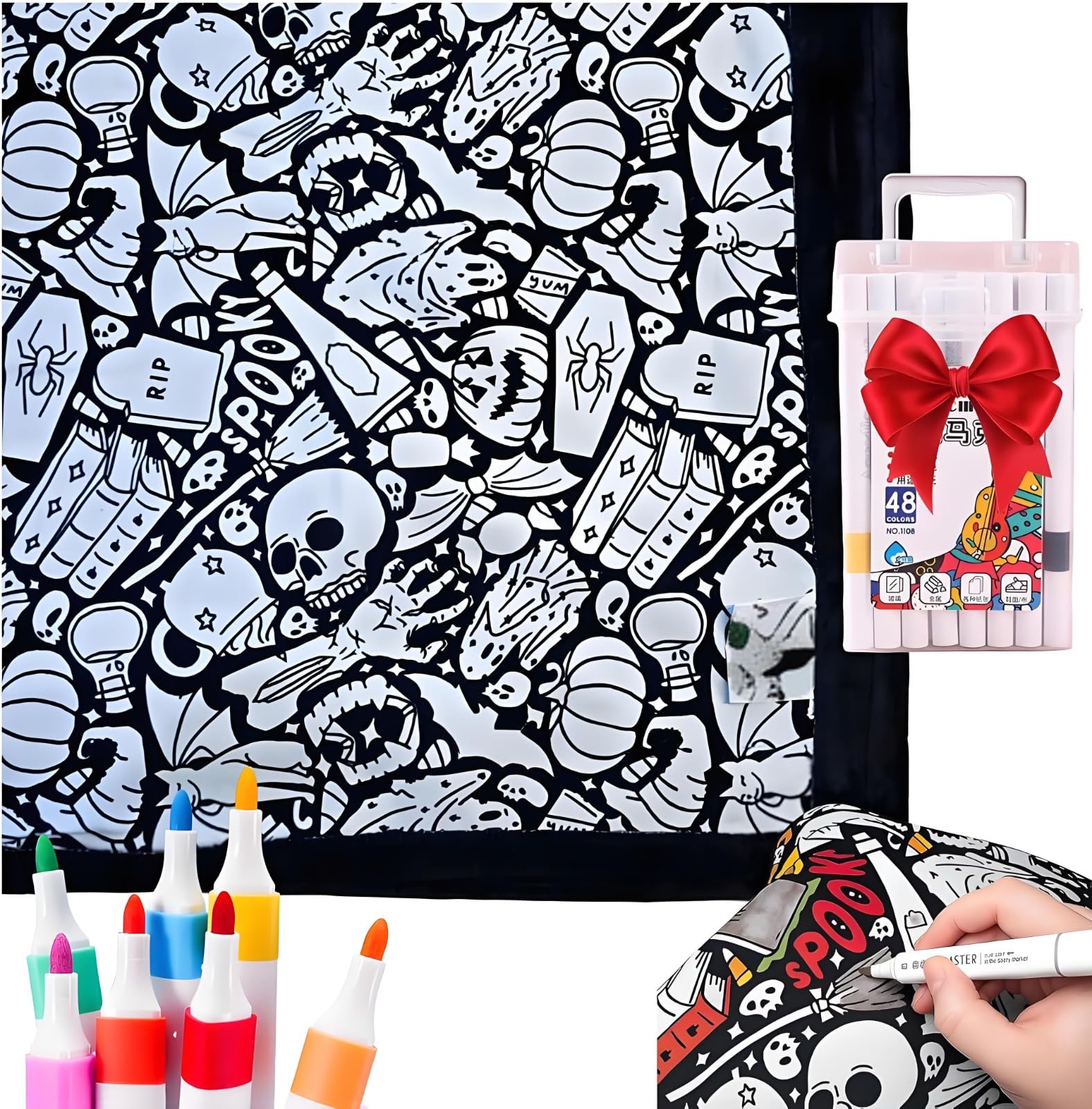 DIY Coloring Blanket: Color Your Own Blanket, Creative Personalized Cozy Home Decor Ideal
