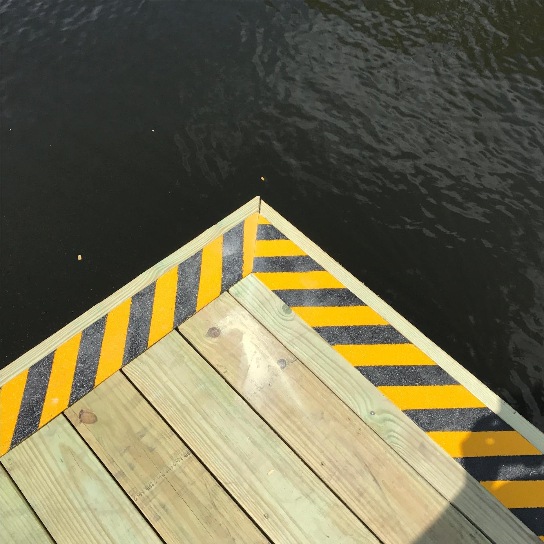 Pack of 5-1200mm GRP Anti-Slip Decking Strips - Heavy Duty Anti-Slip Safety Treads for Timber Decking, Steps & Ramps - Non-Slip Safety Strips Outdoor Grip Solution (Black/Yellow)