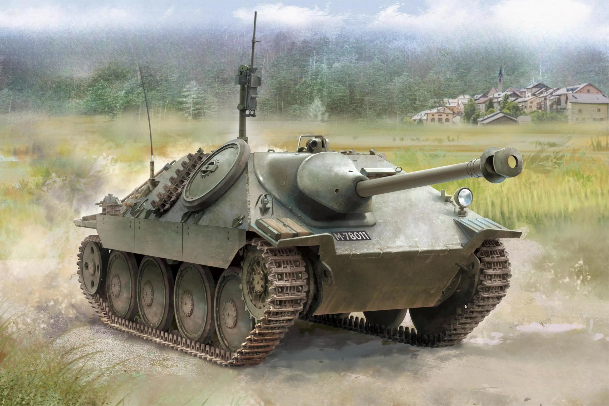 Amazon.com: 2177 1/35 Scale Swiss Pzj G13 Plastic Model Kit : Arts