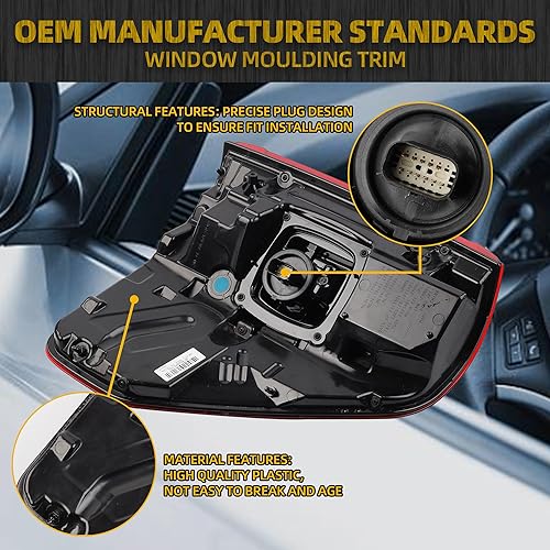 Miniatura 4 de Dasbecan Luz trasera lateral derecha del pasajero compatible con Ford F150 King Ranch 2021 2022 2023  Lariat  Limited  Platino con ubicación de