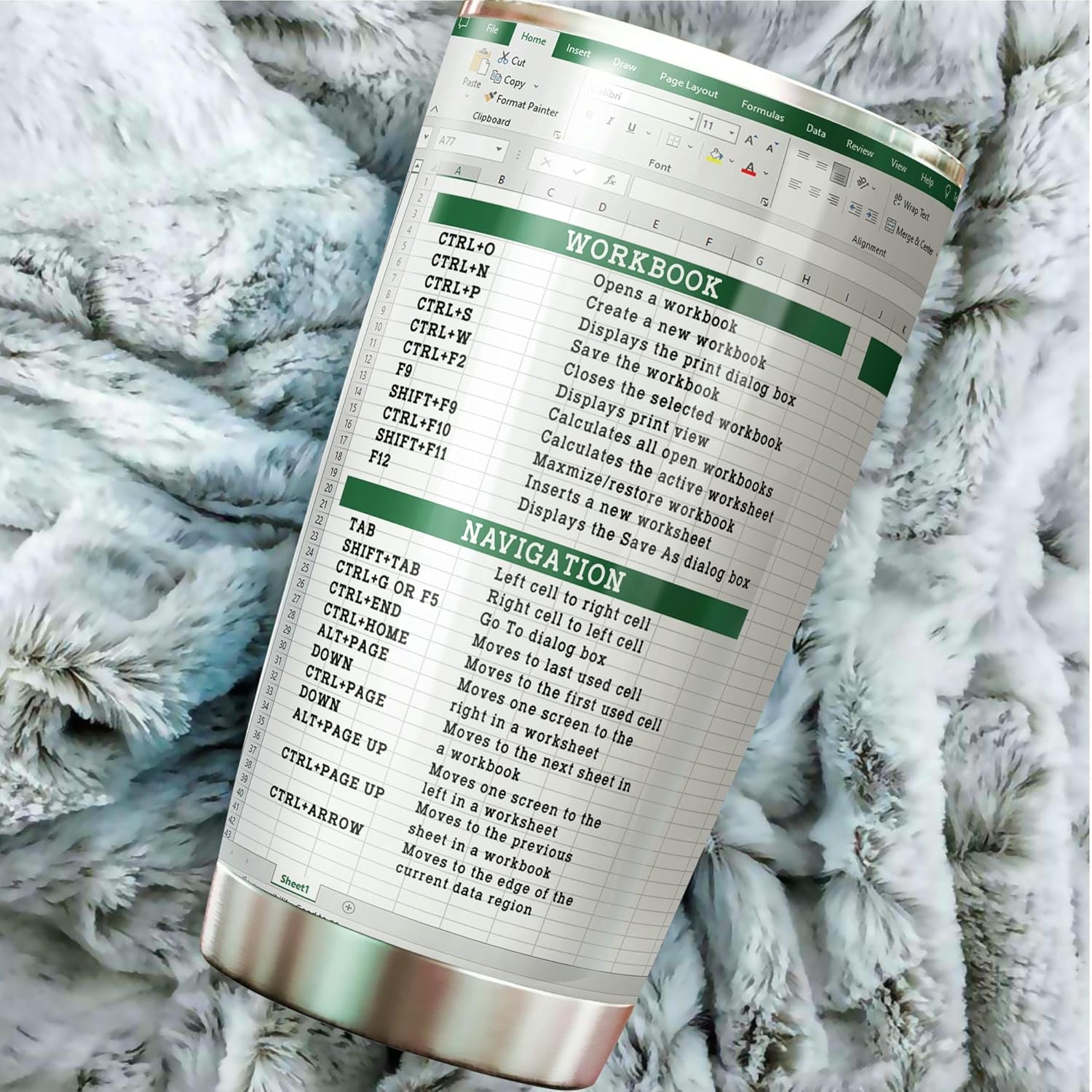 Accountant Tumbler - 20 Oz Stainless Steel Spreadsheet Mug - Office Gift for Accountant, CPA, CFO, Tax Preparer - Image 5