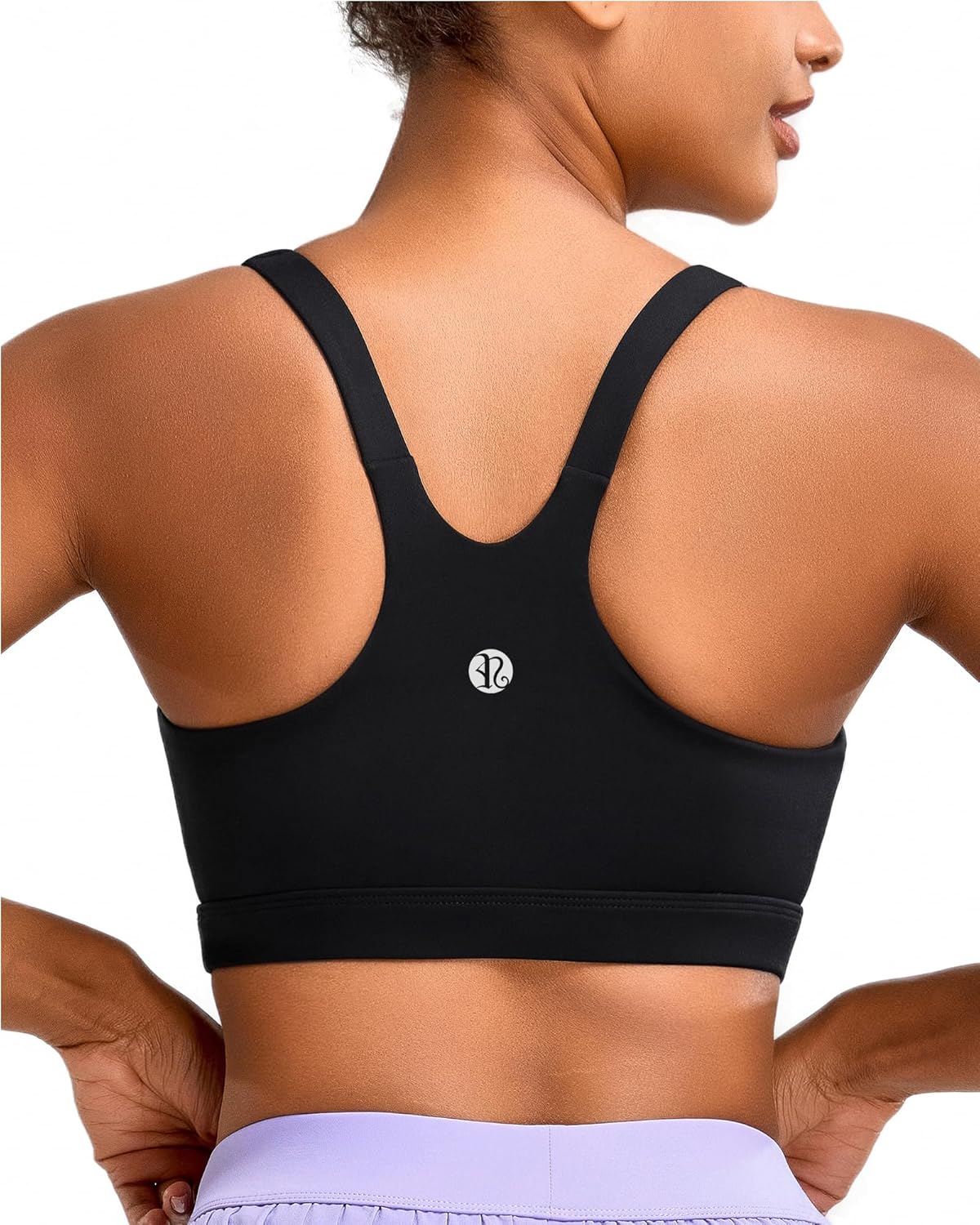 RUNNING GIRL Sports Bra for Women, Molded Cup High Impact Sports Bras for Women with Sewn in Pads