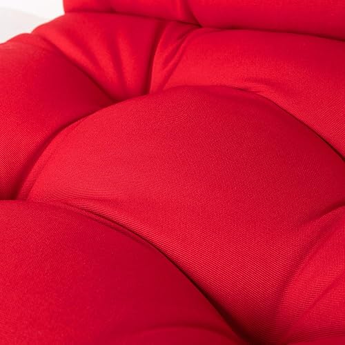 Miniatura 3 de ARTPLAN Cojín para silla de exteriores para asientorespaldo, cojín para silla de patio con lazo, repuesto para cojín de patio, juego de 2, 20 x 20 x