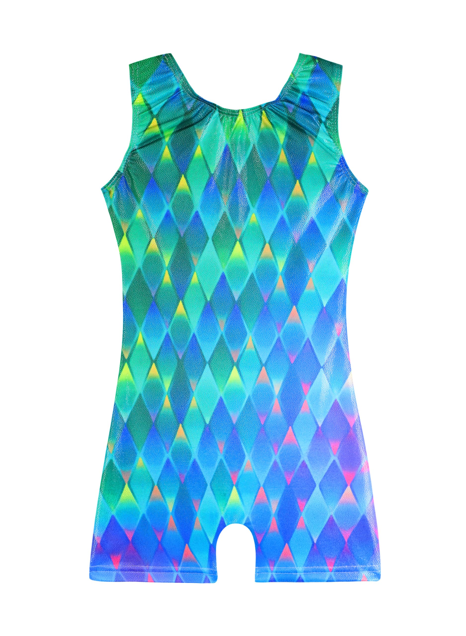 HOZIY Girls Gymnastics Leotards for Kids Tumbling Outfits Biketard Sparkle Adorable Pattern