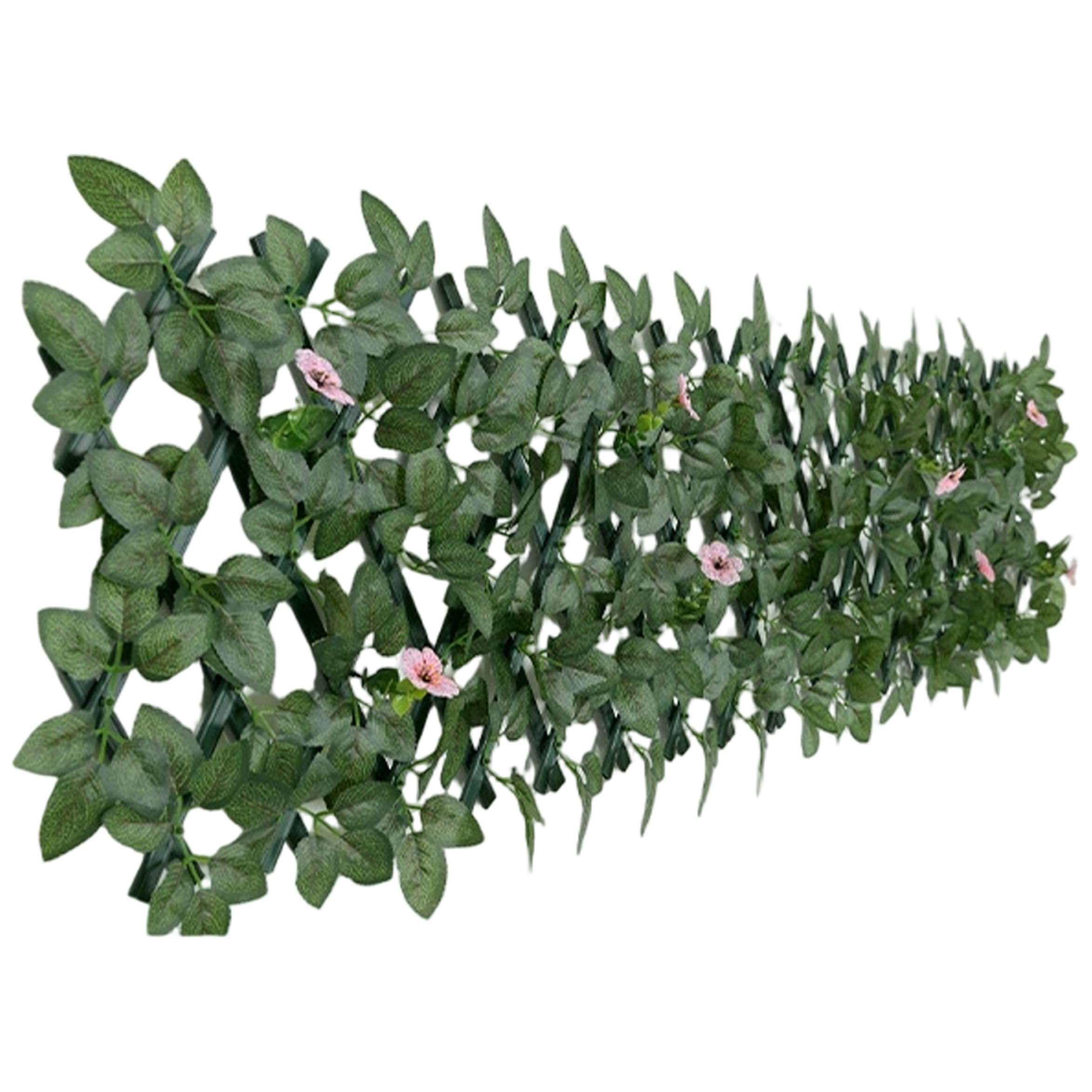 Panneaux de jardin polyvalents extensibles 84.6x11 po avec fleurs murales