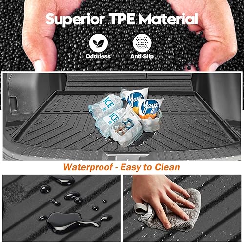 Vista 21 de KUST Tapete de maletero personalizado para Toyota GR Supra 2020-2024 2025, accesorios de carga para todo tipo de clima, tapete de suelo de maletero