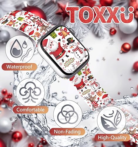 Miniatura 2 de Holiday - Correa de reloj compatible con Apple Watch de 1.496 pulgadas, 1.575 pulgadas, 1.614 pulgadas, 1.654 pulgadas, 1.732 pulgadas, 1.772