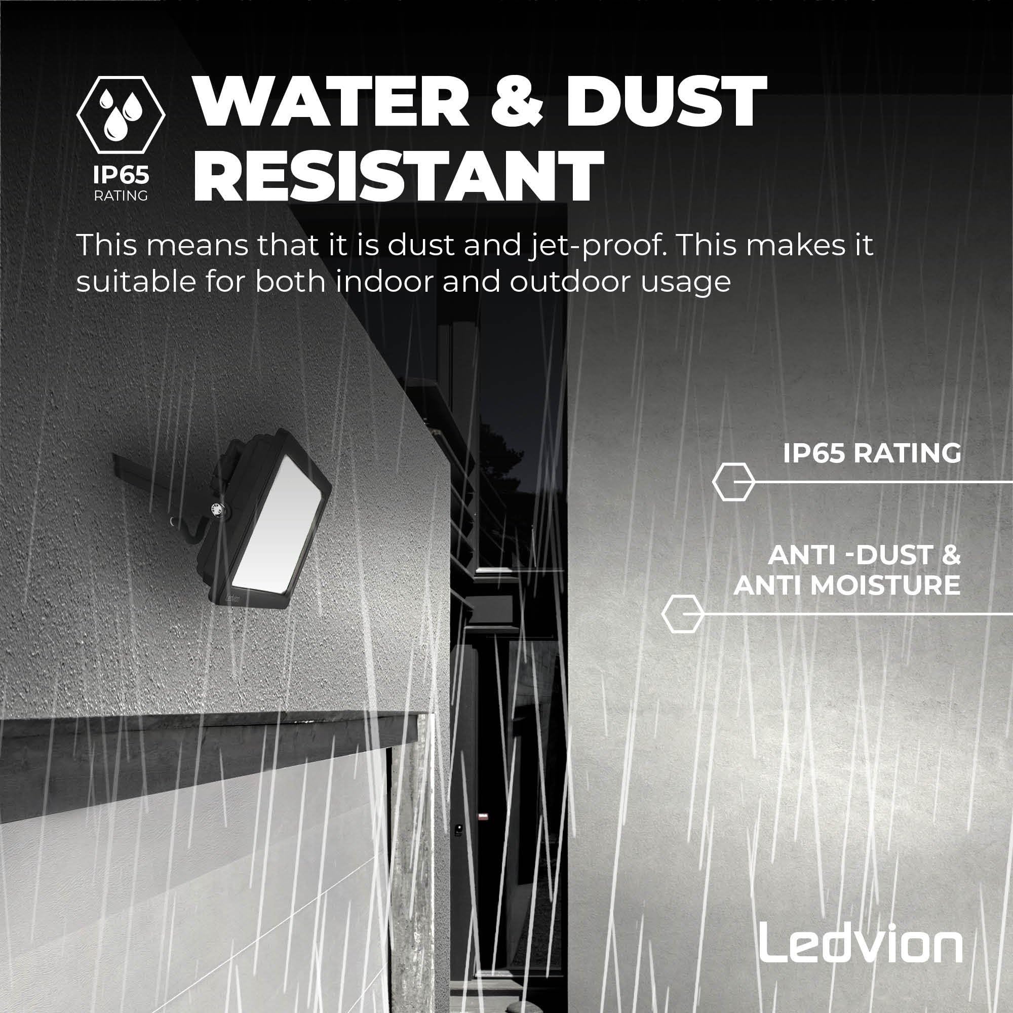 Ledvion Proyector LED 150W impermeable IP65 4000K