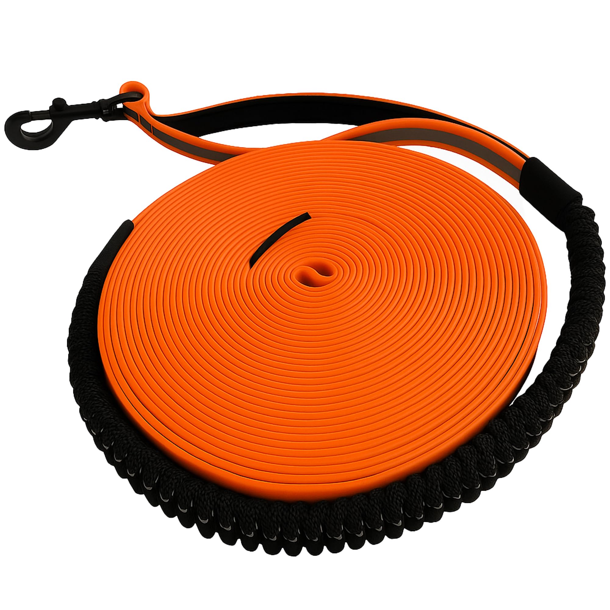 Longe de rappel Biothane imperméable pour stopper les tractions du chien