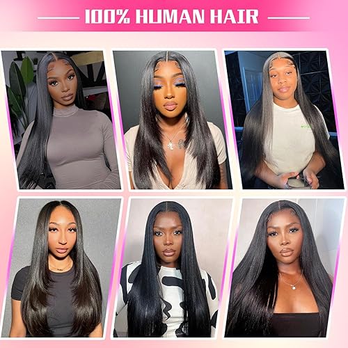 Miniatura 8 de Extensiones de cabello humano brasileño lacio, 3 manojos de cabello humano de 20, 22, 24 pulgadas, 100% sin procesar, extensiones de cabello humano