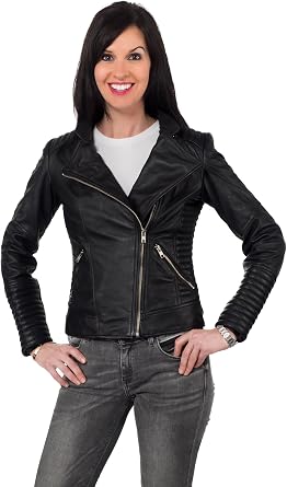 Amy Protected Womens Motorcycle Leather Jacket