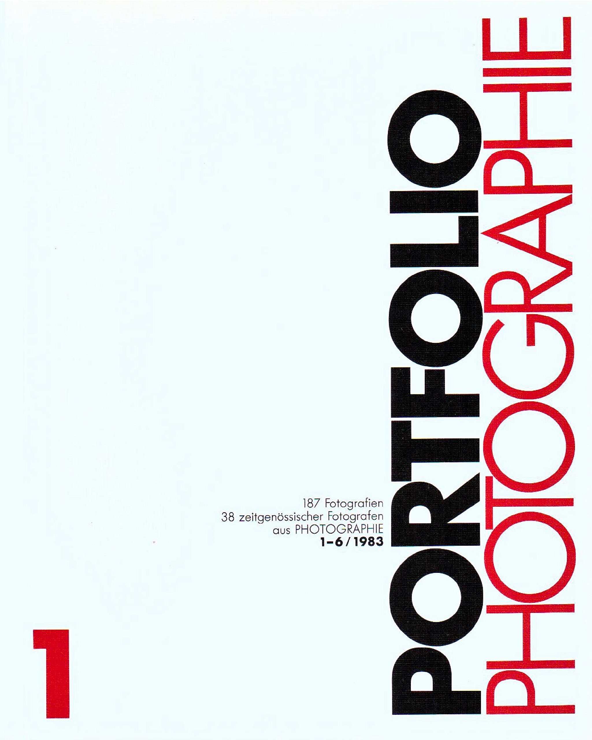 Fotografien 38 zeitgenössischer Fotografen aus 'Photographie' 1-6/1983