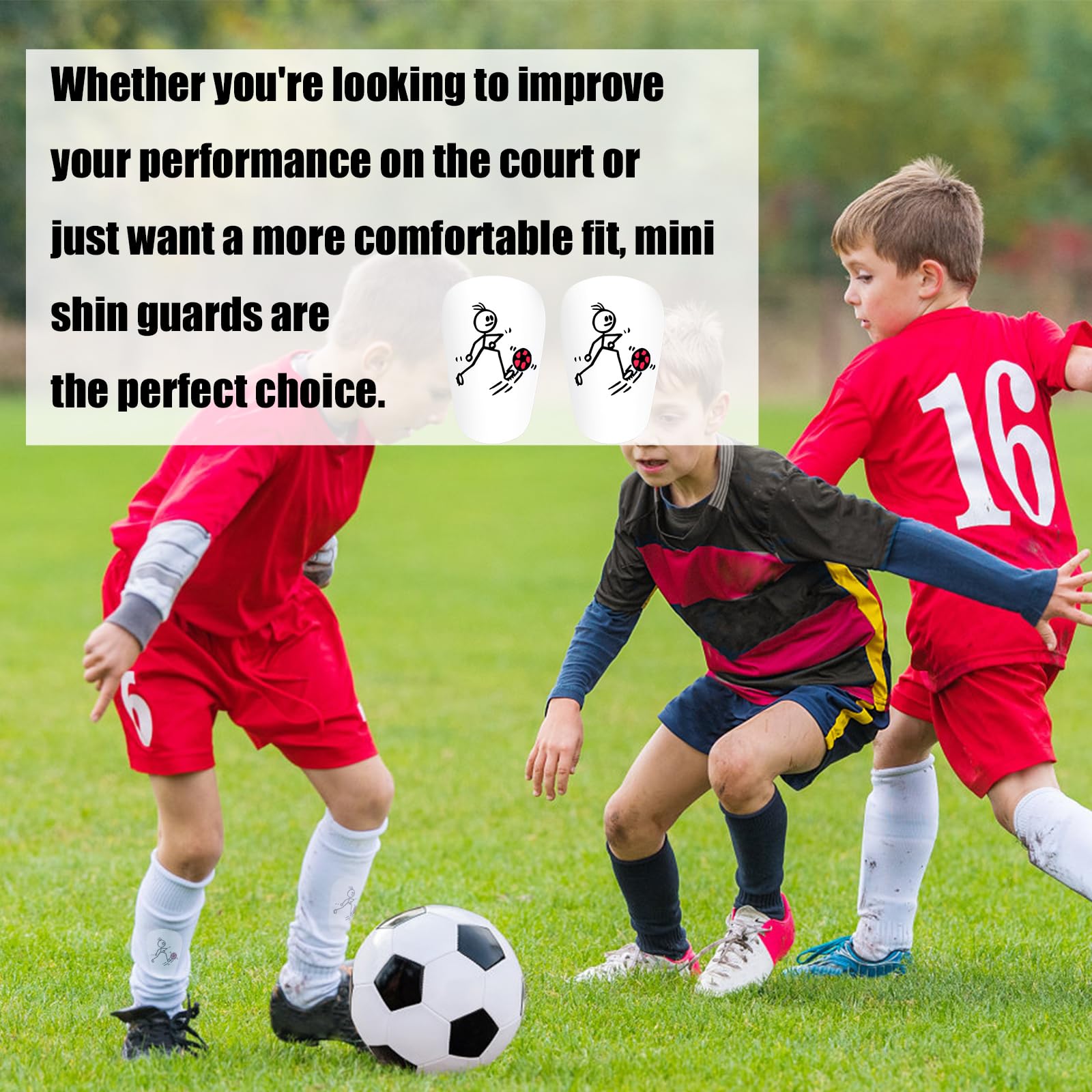 Mini Protège-tibias De Football Légers Absorbant Les Chocs, Protège-tibias De Football, Protège-tibias De Football, 1 Paire