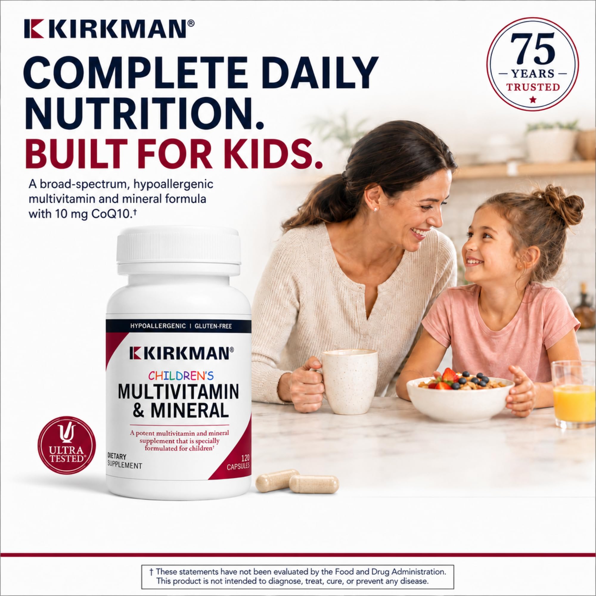 Kirkman Children's Multivitamin & Mineral Supplement, 120 Veg Capsules — Amazon image 2