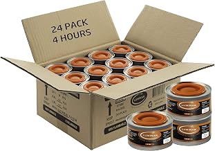 Luminar Resealable-Wick Chafing Fuel Cans, 24 Pack, 4 Hour - Premium Quality Burners for Food Warmers - No More Spills, Waste, or Hassle - Perfect for Convenient, and Long-Lasting Event Catering