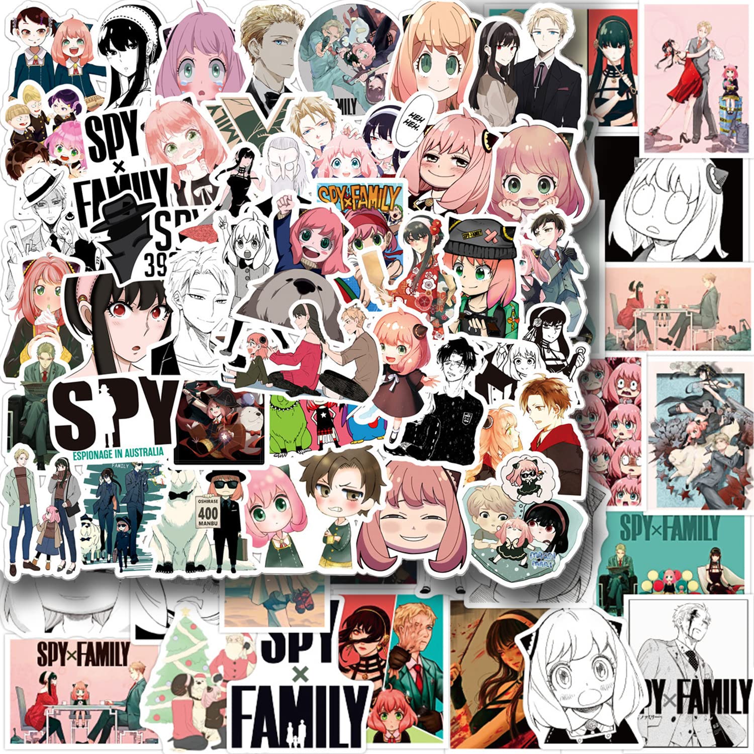 Amazon Com 100pcs Anime Spy X Family Stickers Cute Cartoon Stickers Waterproof Stickers Of Kids Diy Decorate Stickers Phone Case Water Bottles Stickers Toys Games