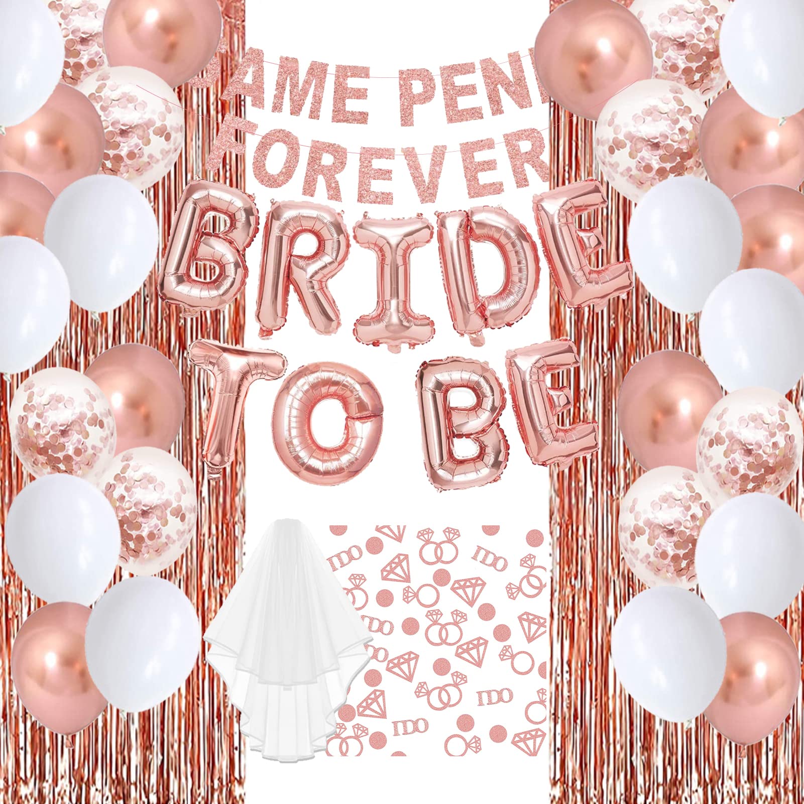 Buy Bachelorette Party Decorations Rose Gold Bridal Shower Decorations Kit Bachelorette