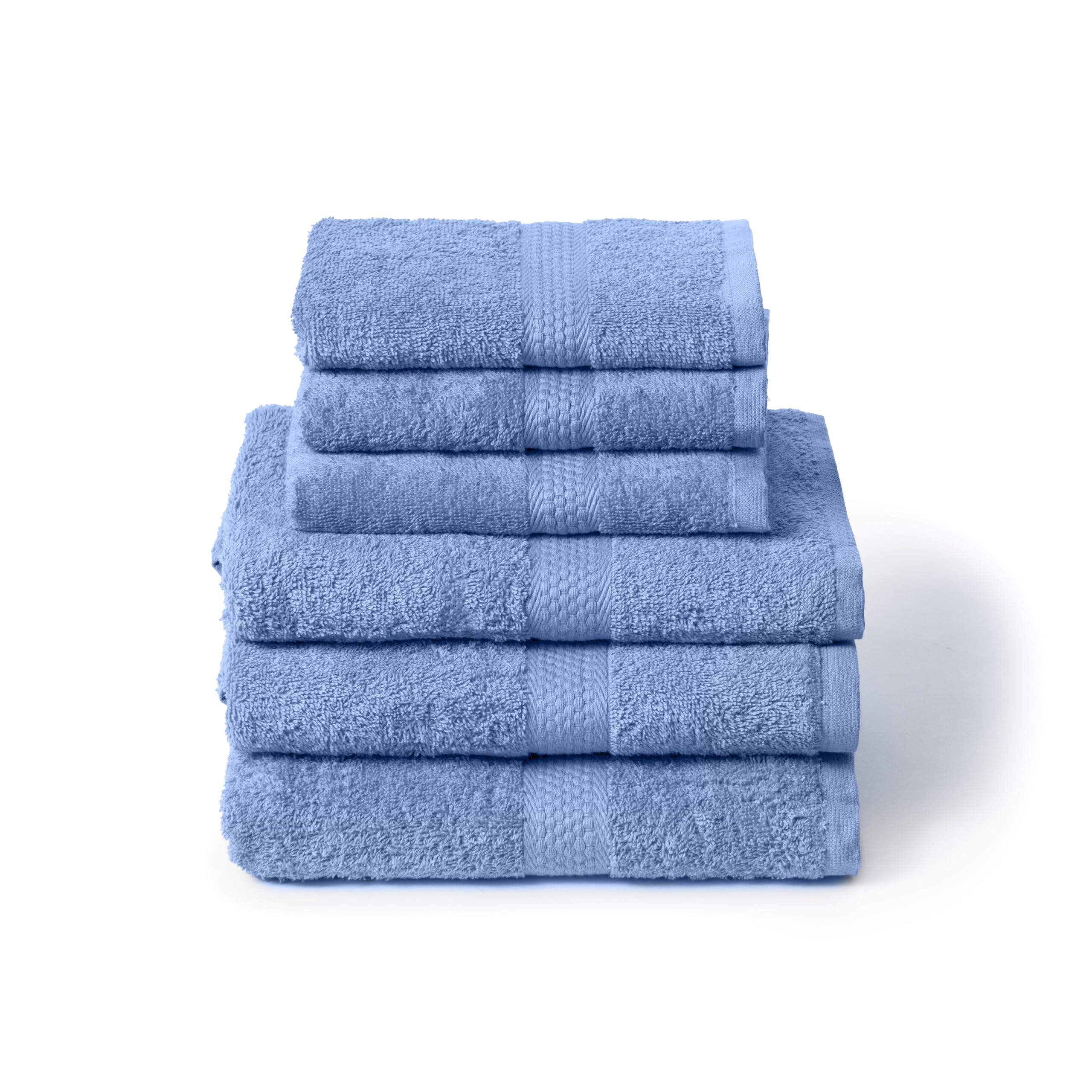 Caleffi Set Asciugamani Bagno con Ospite 6 Pz – Composto da 3x Asciugamano Viso 55x100 cm + 3x Asciugamano Bidet 40x60 cm – Cotone 100% Morbido e Ultra Assorbente – Doccia, Viso e Ospitalità Set Bagno