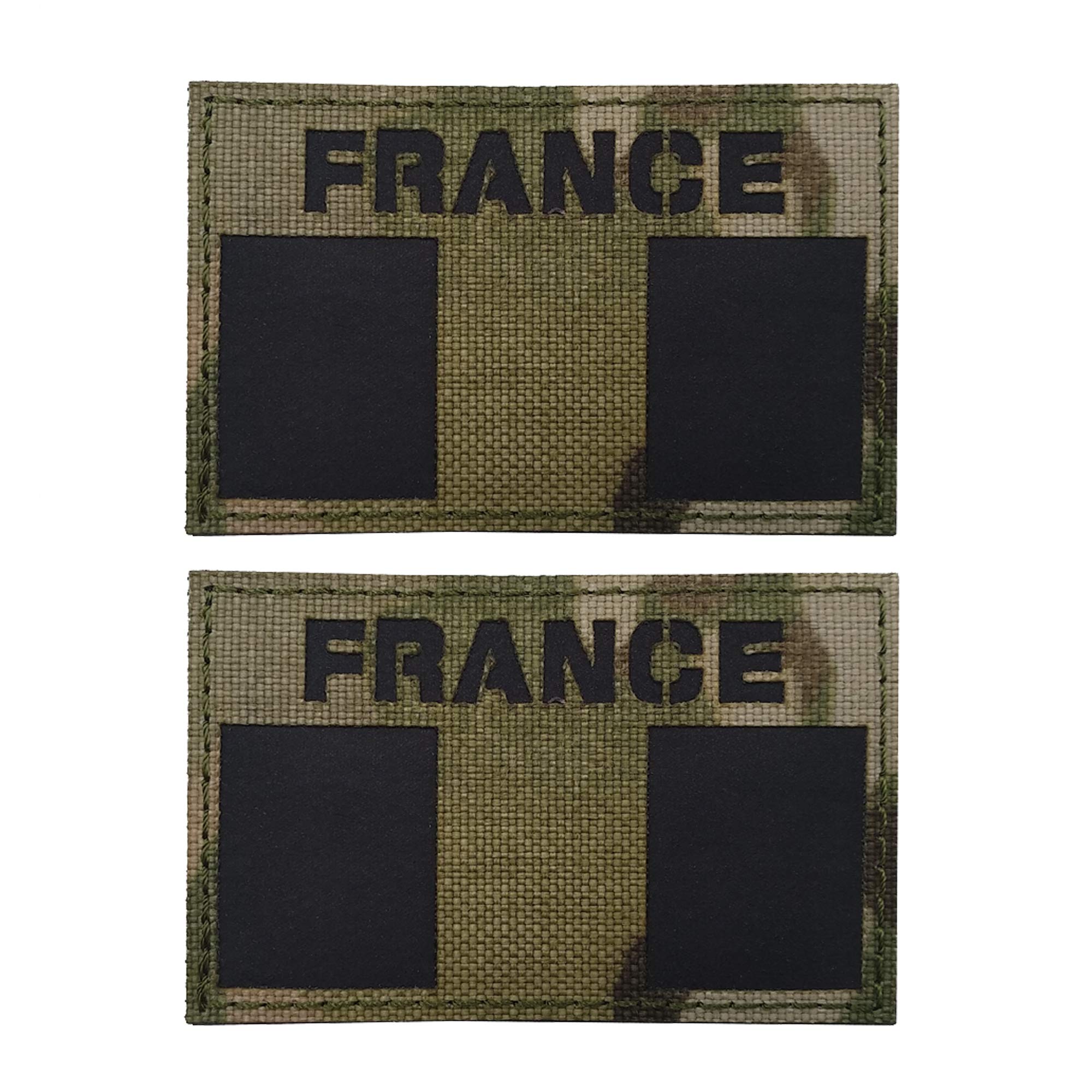 Toppa riflettente della Francia con bandiera IR militare tattico Morale Patch distintivi emblema applique patch cucire su vestiti zaino accessori (colore CP