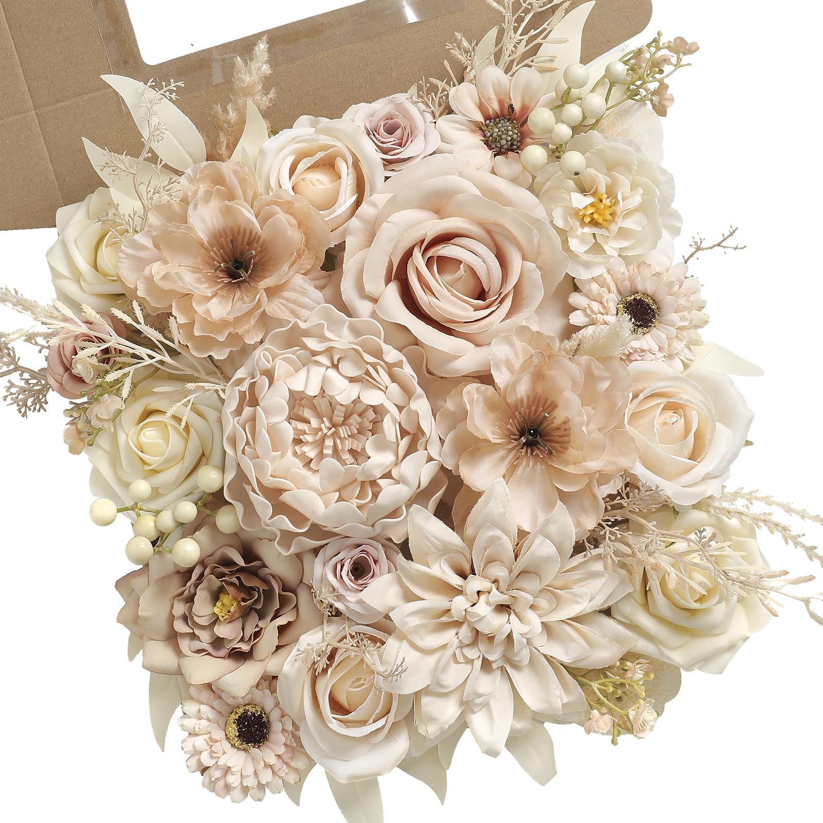 Amazon.com: Koroni Flowers Artificial Flowers Nude Color Box Set
