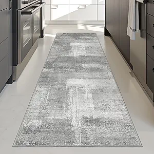zesthome 2x8 Runner Rug, Washable Runner Rugs for Hallway, Stain Resistant Entryway Runners, Non Slip Kitchen Mats for Floor, Modern Abstract Soft Runner, Home Decor, Bedroom, Living Room