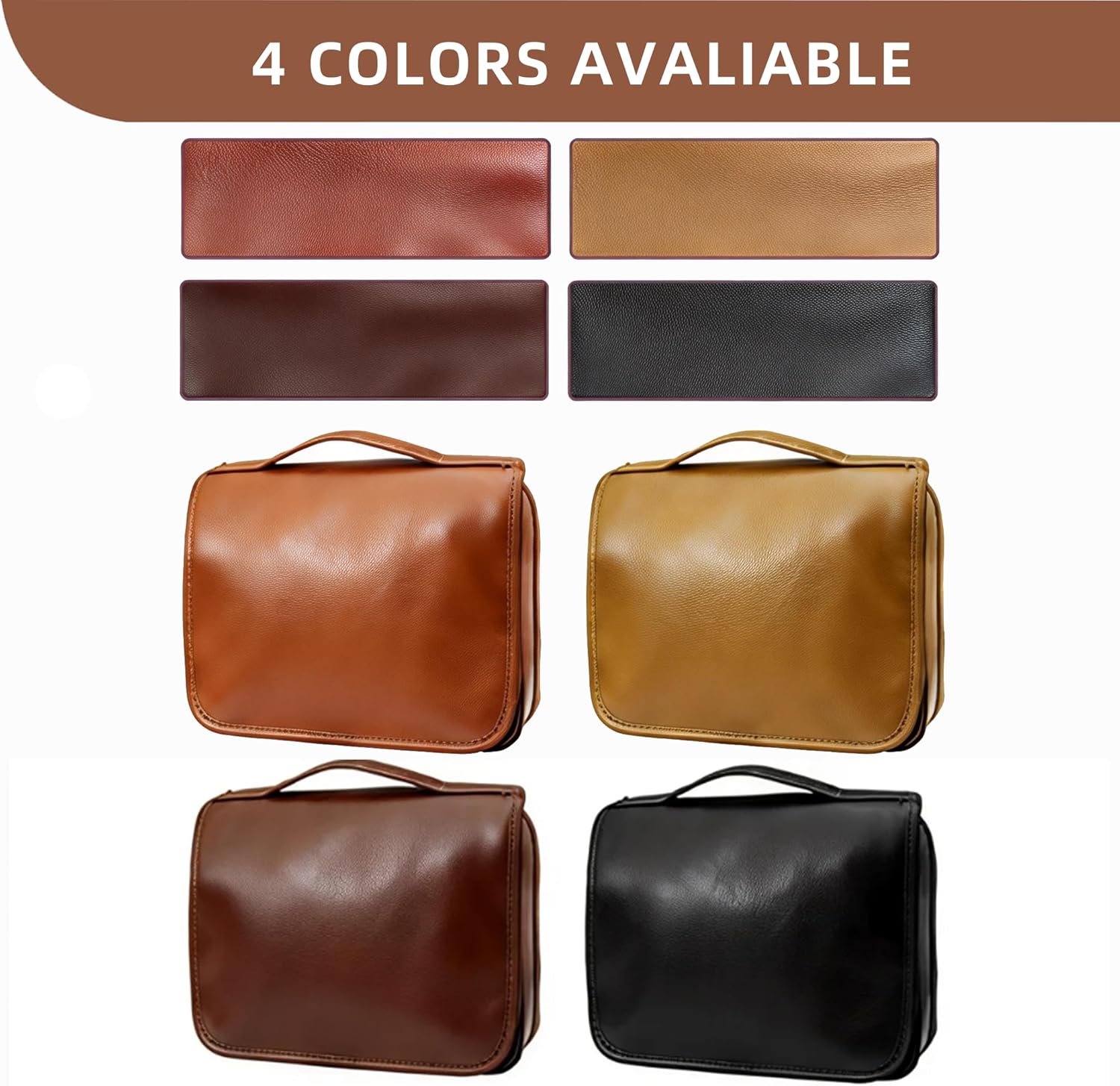 Personalized Leather Toiletry Bag for Men – Custom Engraved Shaving Dopp Kit with Name or Initial, Travel Gift for Groomsmen, Husband, Dad, Boyfriend, Birthday, Christmas, Anniversary, Gifts for Men