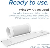 Vista 5 de Commercial Cool CPT08WB Aire acondicionado portátil con control remoto, 12000 BTU, blanco