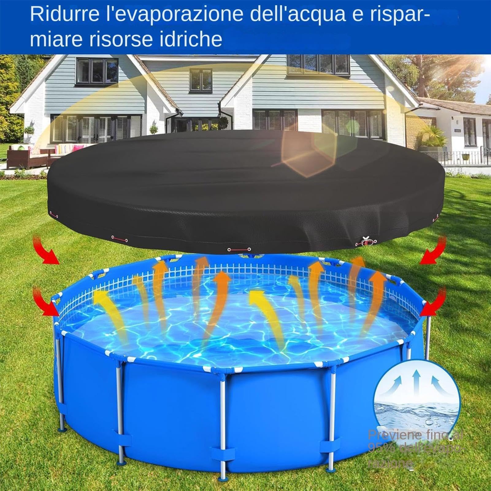 Cubierta para piscina – Protección circular antipolvo impermeable