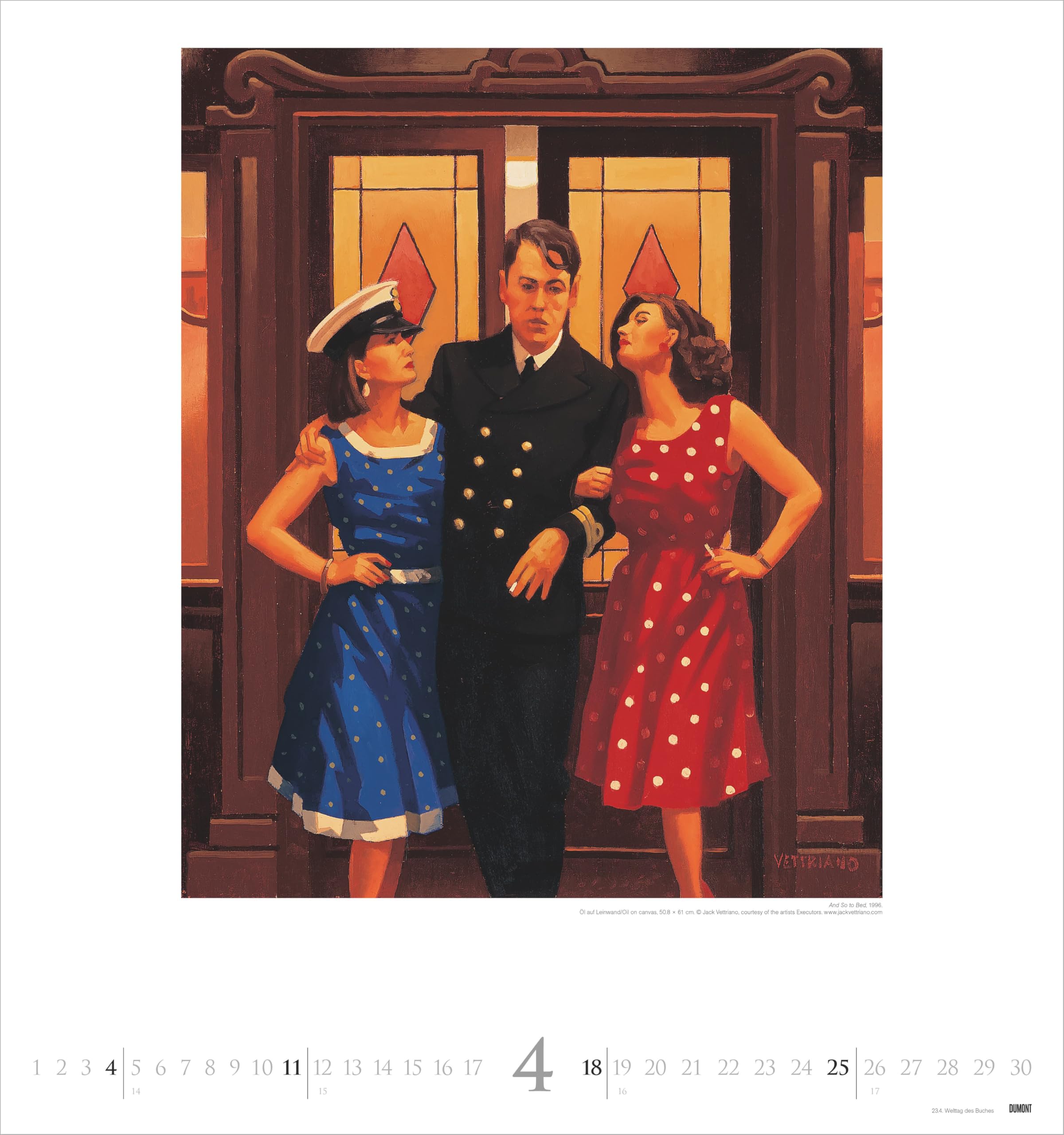 Jack Vettriano 2027 Kunstkalender 45x48 cm 12 Kunstdrucke Kalendarium