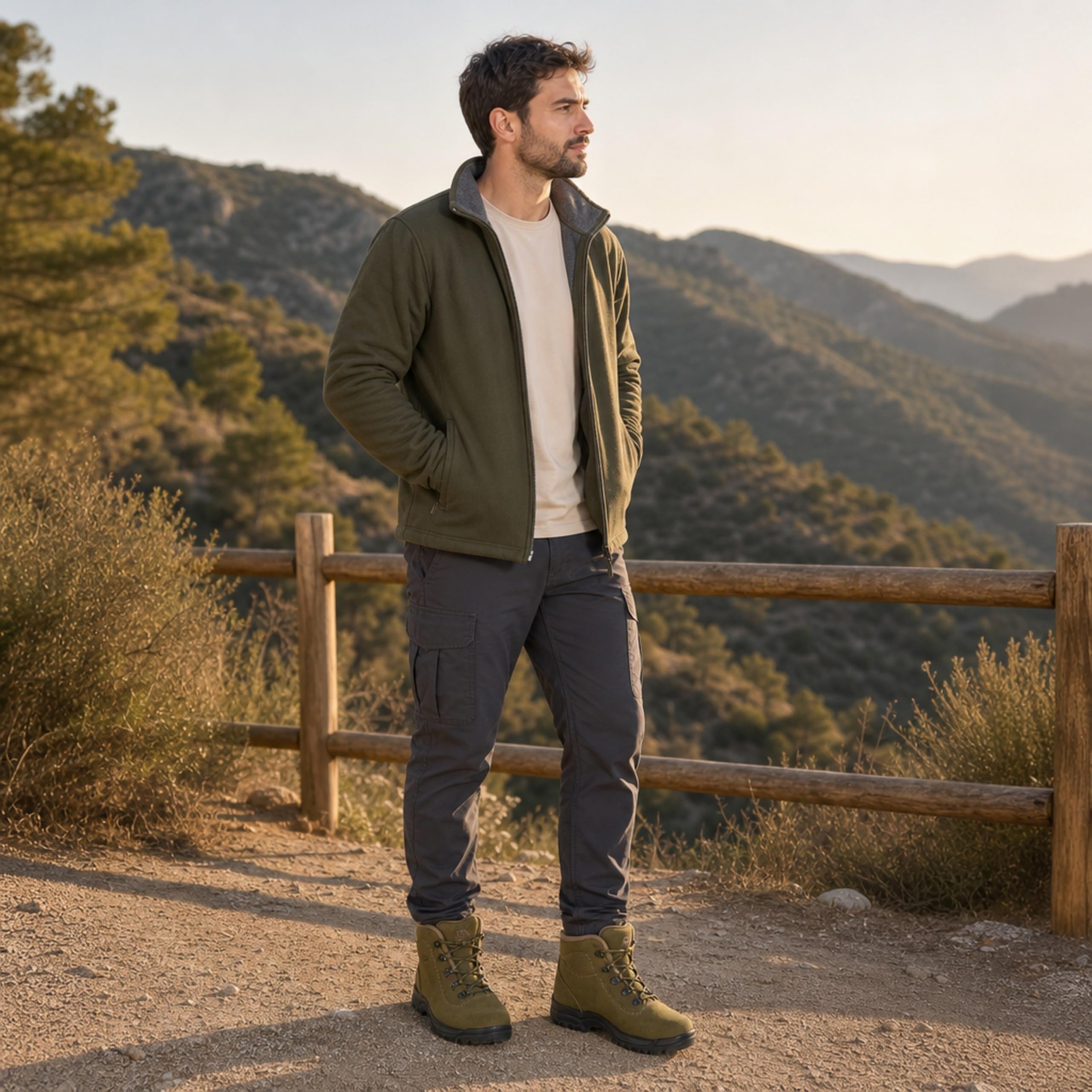 Segarra Botas de Montaña Impermeables de Cuero con Borreguito