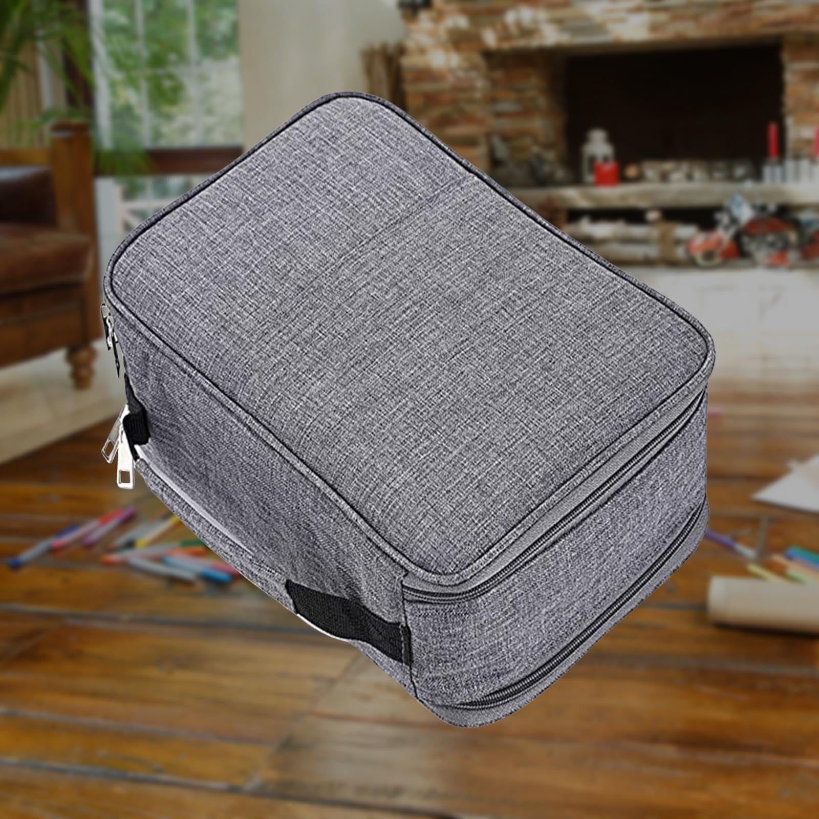Astuccio Portamatite Colorate con 300 Scomparti, Grande Astuccio per, Portapennarelli per Studenti Artisti, GRIGIO