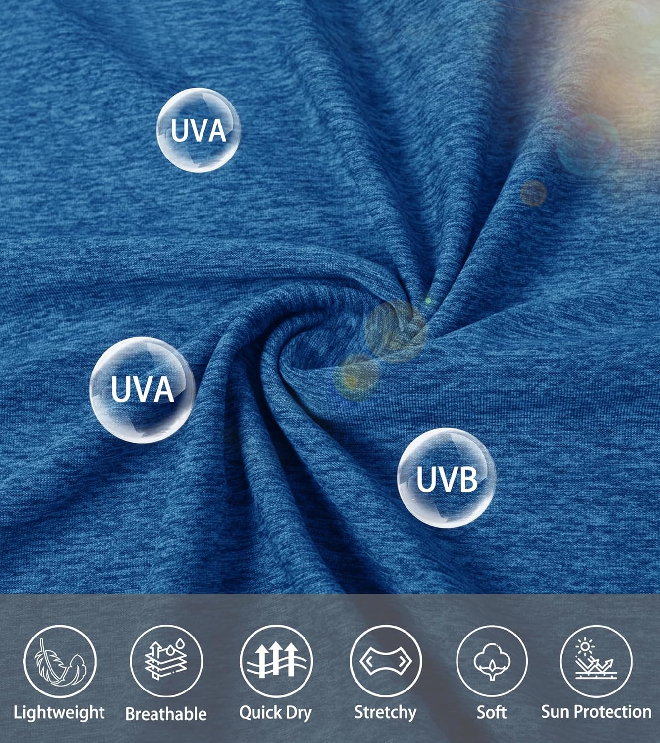 EKLENTSON Women's Long Sleeve T Shirts V-Neck UPF 50+ UV Sun Shirt Quick Dry Performance Tees Workout Athletic Tops - Image 6