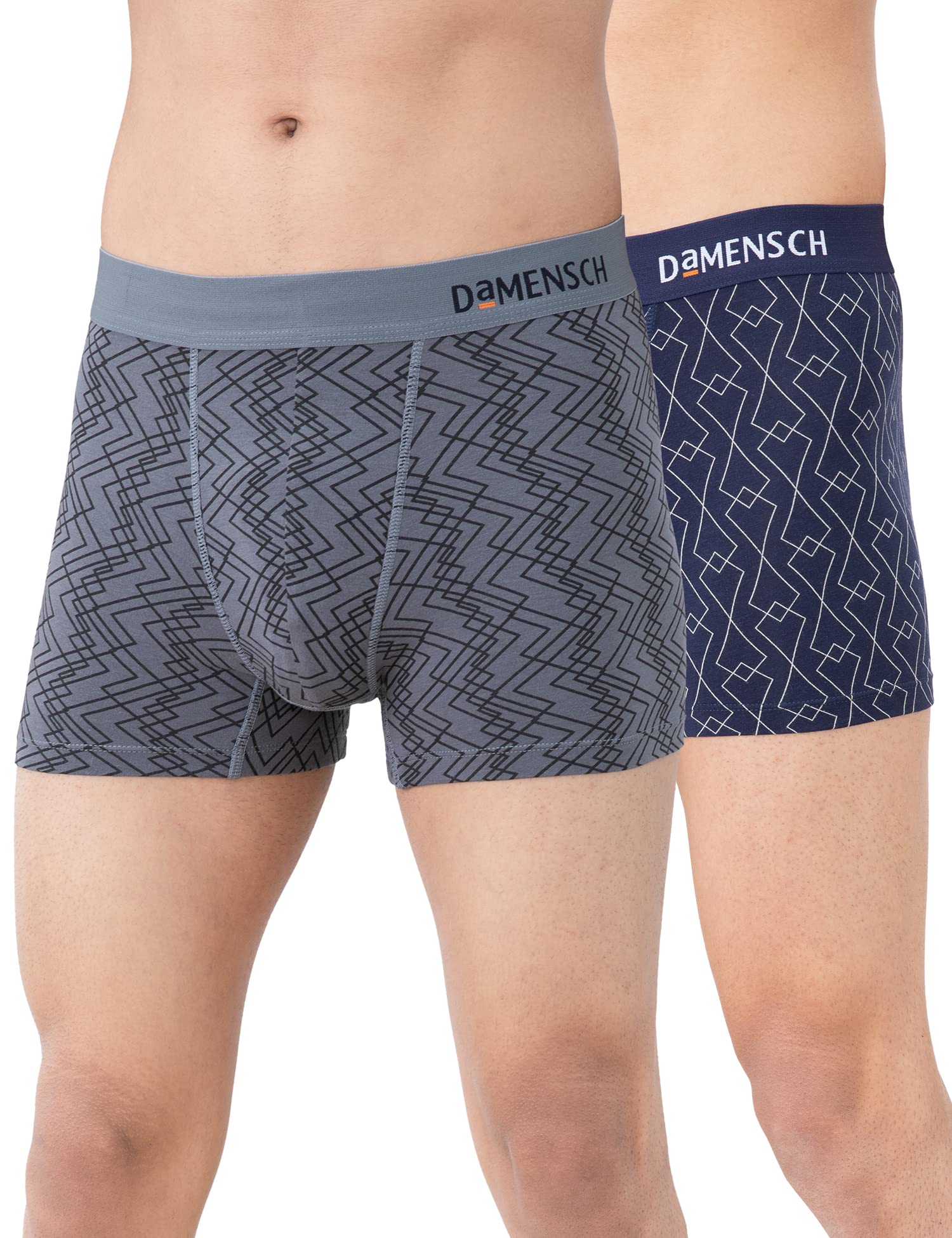 Men's Regular Fit Supima Modal Solid Trunks Pack of 3 | Men's Underwear, Trunks for Men, Underwear for Men, Boxer Underwear for Men, Stretchy Fabric, Anti-bacterial and Microfibre Waistband