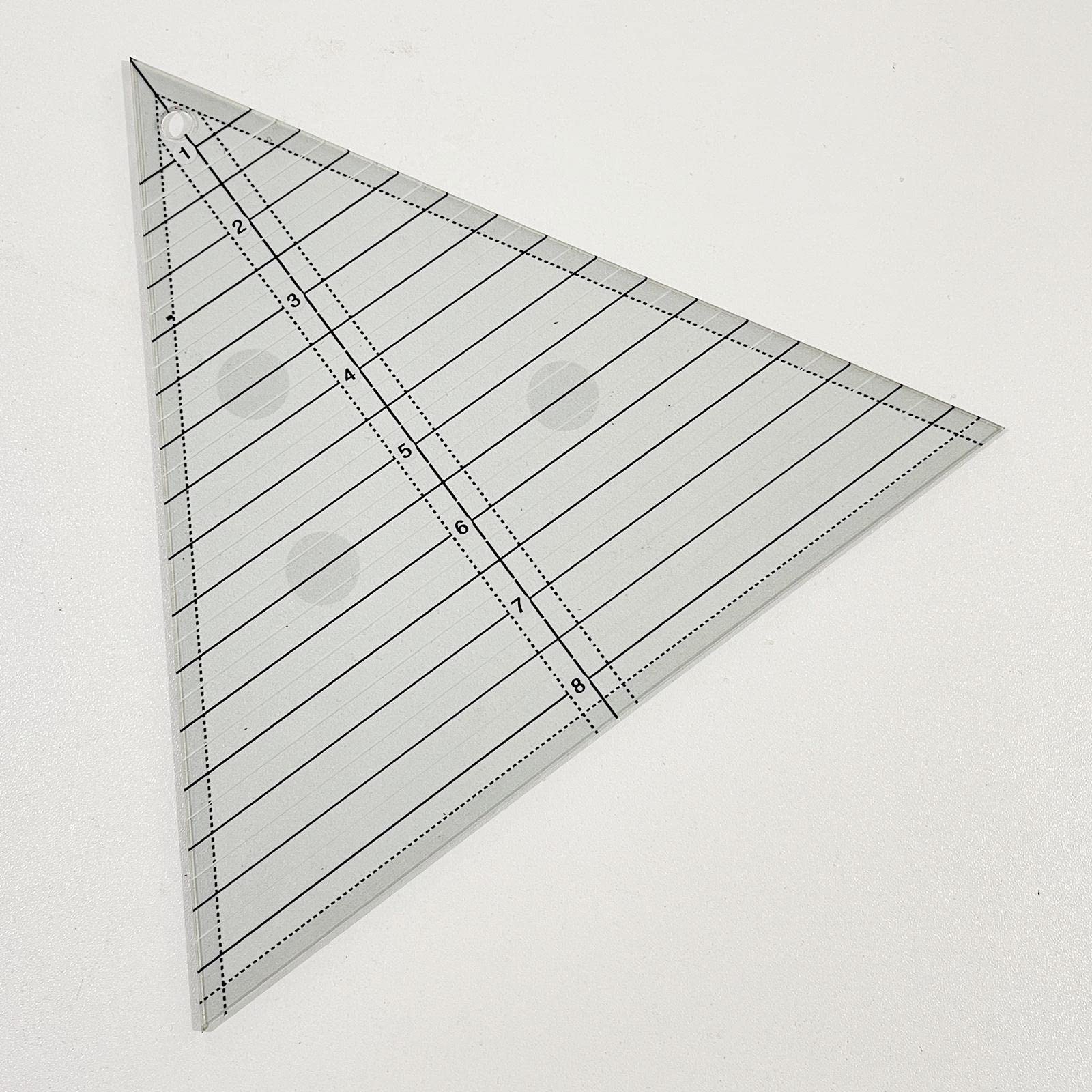 AMLESO 60 Degree Quilting Ruler Easy Patchwork and Quilting Rulers Triangle Shapes Ruler Sewing Templates Transparent Cut Sewing Tools