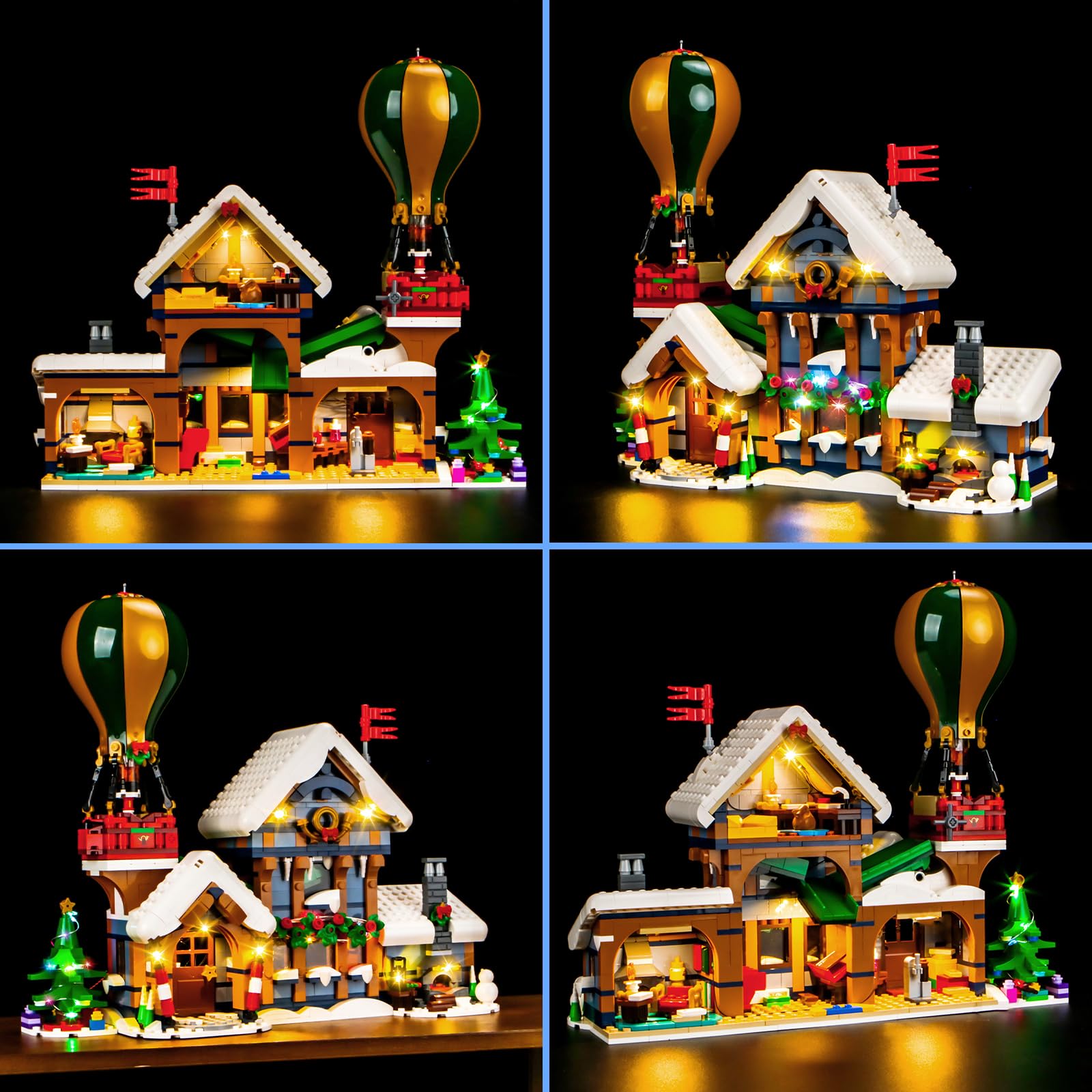 LocoLee Led Light Set Compatible with Lego Santa's Post Office Customized RC Version Led Decoration Lighting Kit Compatible with Lego 10339 Building Blocks Model,Only Lights Set,No Model - Image 4