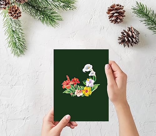 Miniatura 5 de Tarjeta de felicitación 3D desplegable con sobre y etiqueta de notas de 5.9 x 7.9 pulgadas, tarjetas para todas las ocasiones, tarjeta de colibrí