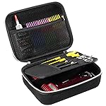 ProCase Hard Hair Clippers Case, Barber Supplies Hair Cutting Tool Accessories Storage Organizer, Trimmer Travel Bag for TPOB/Hatteker/Oneisal/Wahl 5Star/Andis Men Razor Guard Grooming Kits -Black