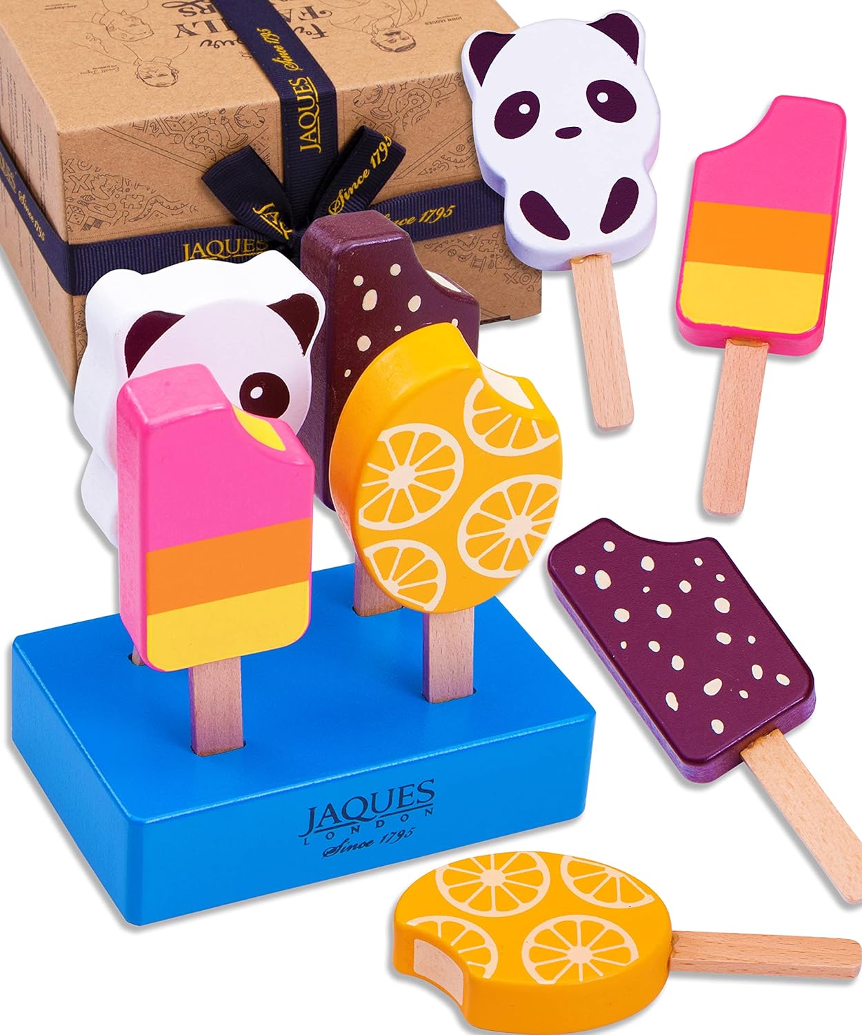 Jaques of London Ice Cream Toys for Kids Wooden Play Food Toys for 3